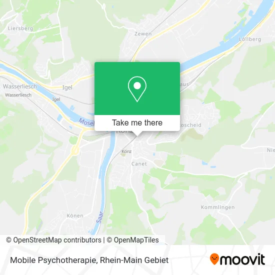 Карта Mobile Psychotherapie