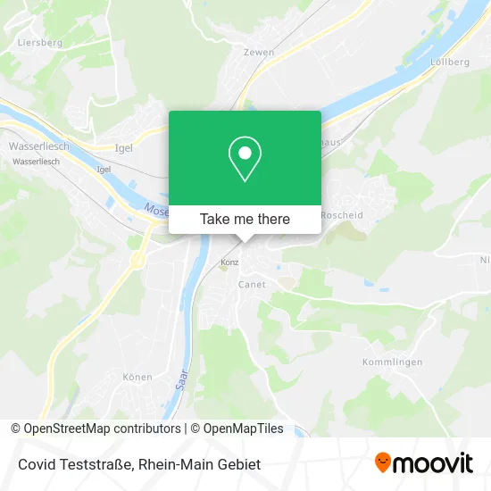 Карта Covid Teststraße