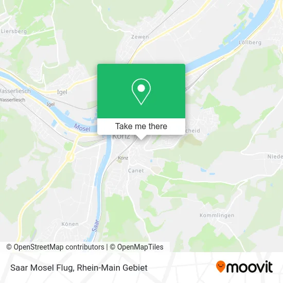Карта Saar Mosel Flug