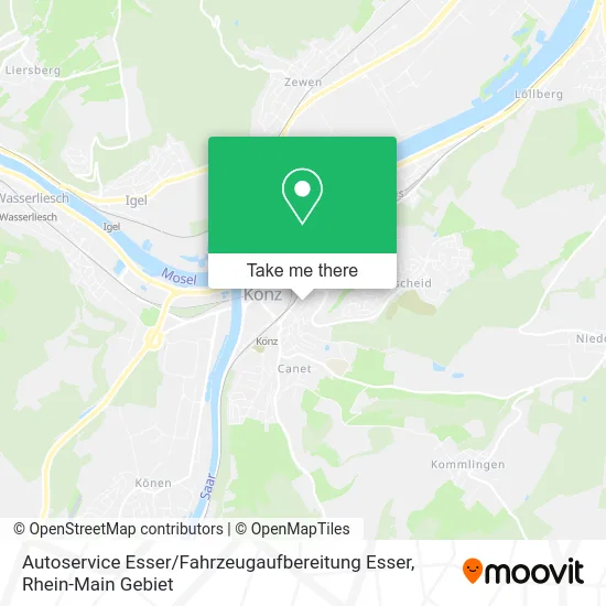 Карта Autoservice Esser / Fahrzeugaufbereitung Esser