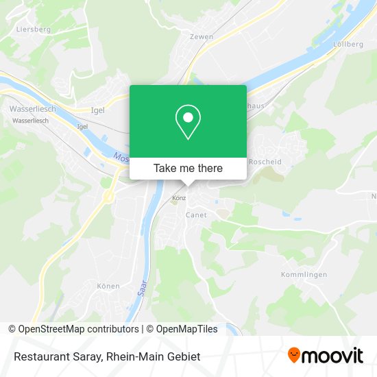 Карта Restaurant Saray