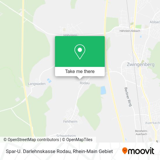Карта Spar-U. Darlehnskasse Rodau