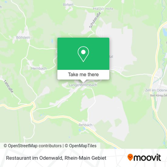 Карта Restaurant im Odenwald