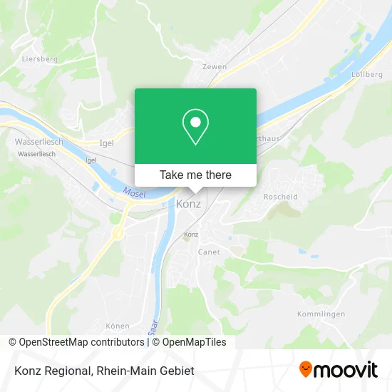 Карта Konz Regional