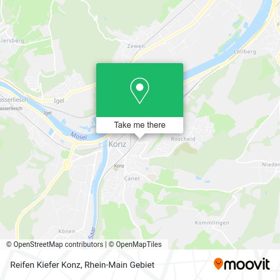 Карта Reifen Kiefer Konz