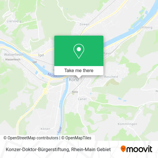 Карта Konzer-Doktor-Bürgerstiftung