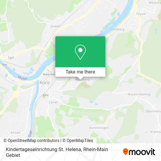 Карта Kindertageseinrichtung St. Helena