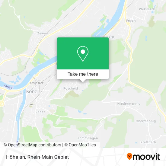 Карта Höhe an