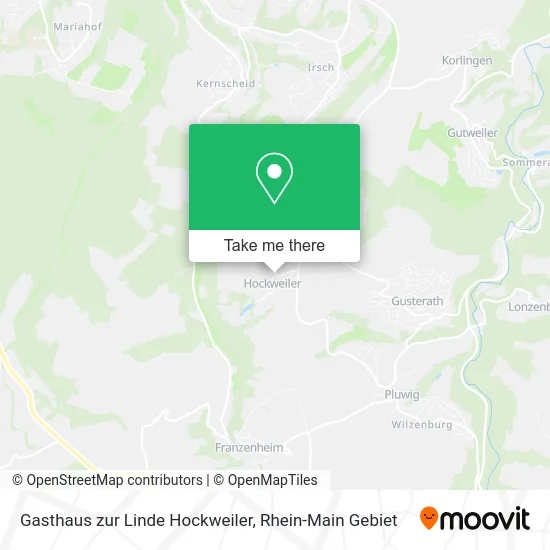 Карта Gasthaus zur Linde Hockweiler