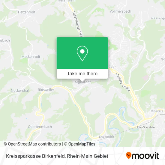 Карта Kreissparkasse Birkenfeld