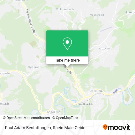 Карта Paul Adam Bestattungen