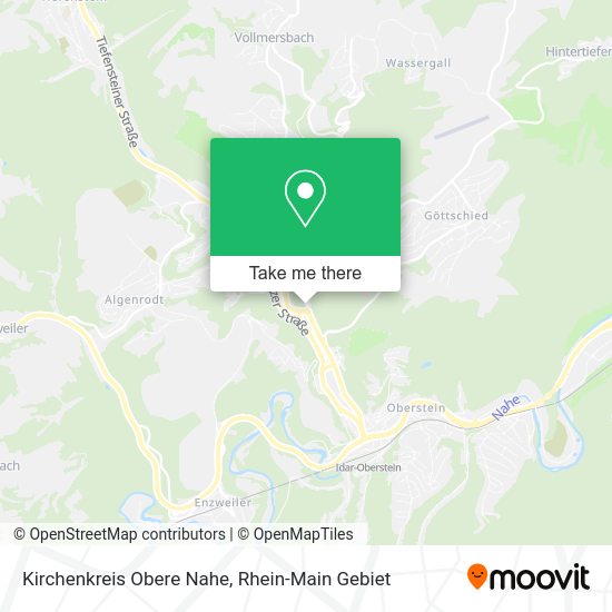 Карта Kirchenkreis Obere Nahe