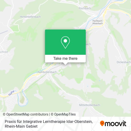 Карта Praxis für Integrative Lerntherapie Idar-Oberstein