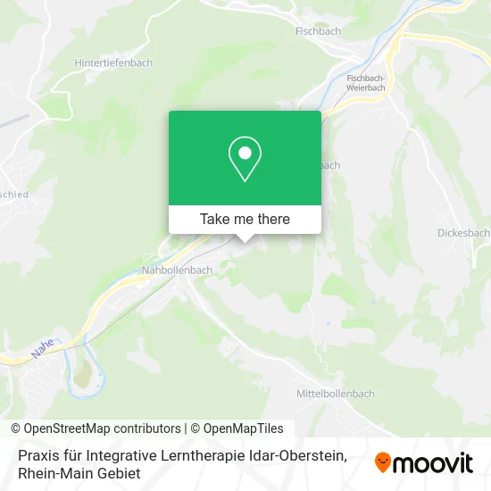 Карта Praxis für Integrative Lerntherapie Idar-Oberstein