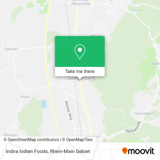 Карта Indira Indian Foods
