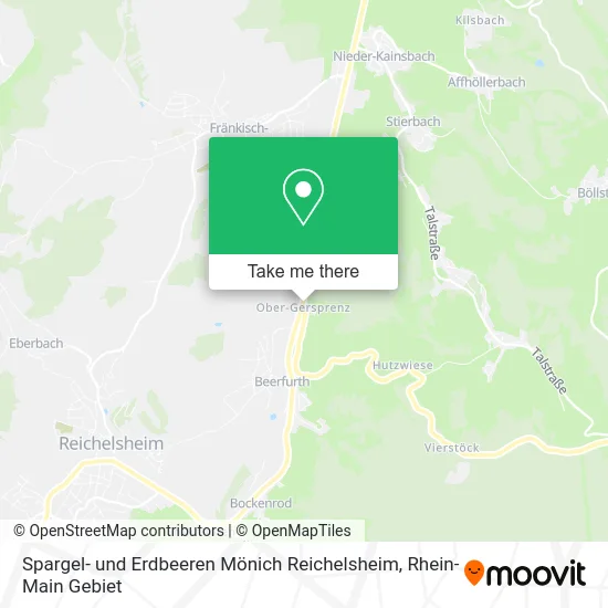 Карта Spargel- und Erdbeeren Mönich Reichelsheim