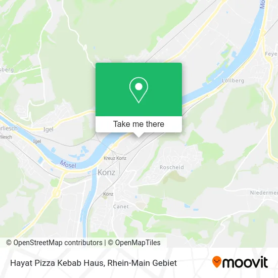 Hayat Pizza Kebab Haus map