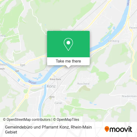 Карта Gemeindebüro und Pfarramt Konz