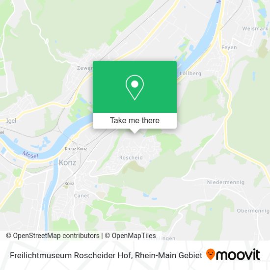 Карта Freilichtmuseum Roscheider Hof