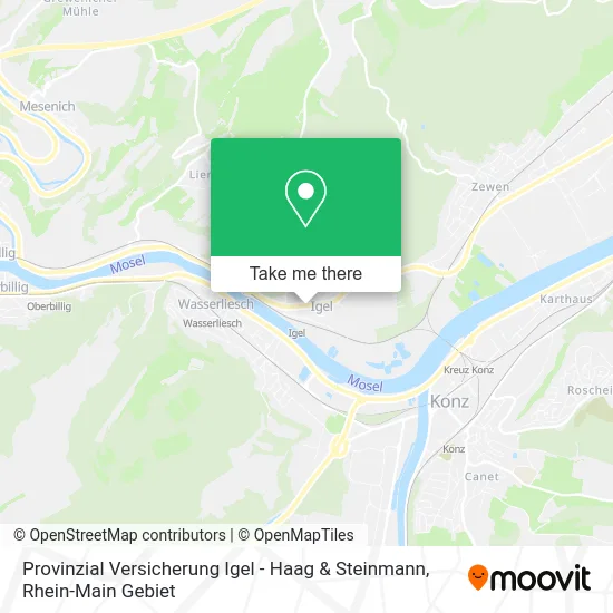 Карта Provinzial Versicherung Igel - Haag & Steinmann