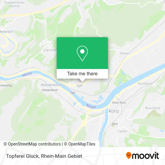Карта Topferei Gluck