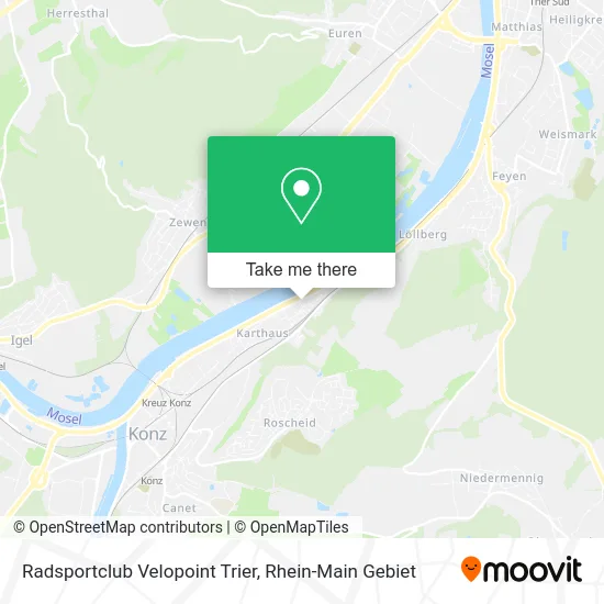 Radsportclub Velopoint Trier map