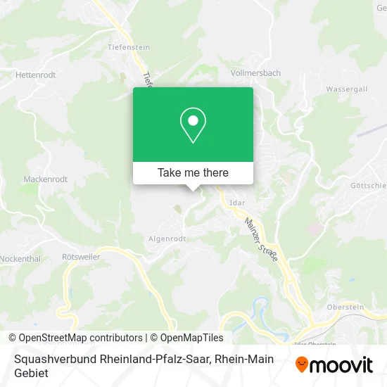 Карта Squashverbund Rheinland-Pfalz-Saar