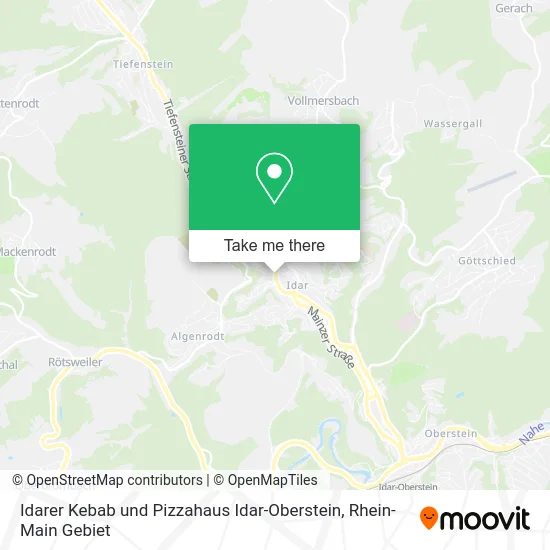 Карта Idarer Kebab und Pizzahaus Idar-Oberstein