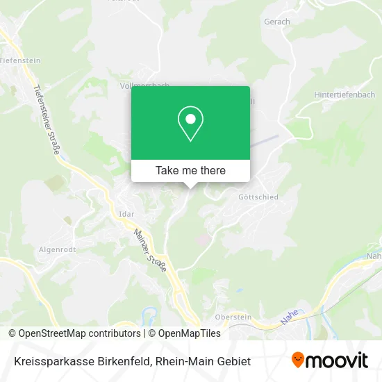 Карта Kreissparkasse Birkenfeld