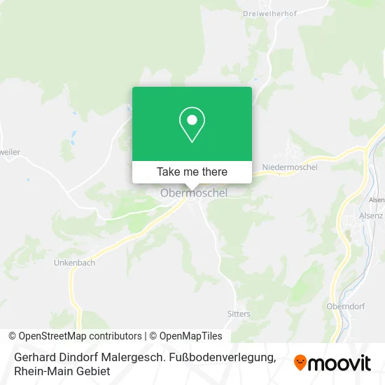 Карта Gerhard Dindorf Malergesch. Fußbodenverlegung