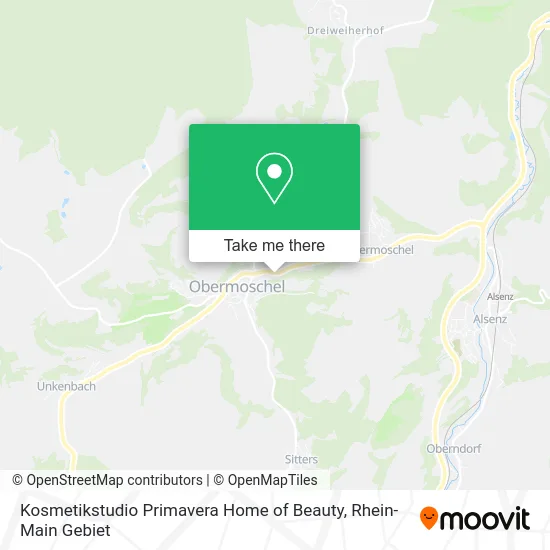 Карта Kosmetikstudio Primavera Home of Beauty