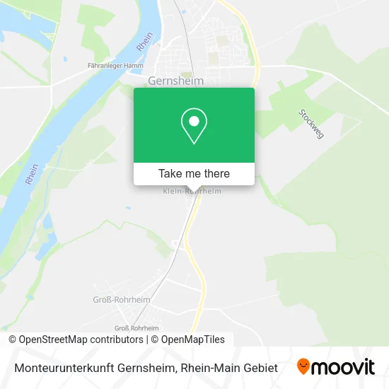 Карта Monteurunterkunft Gernsheim