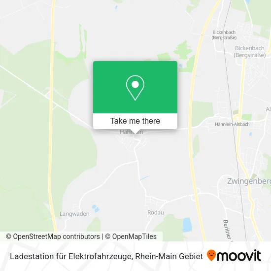 Карта Ladestation für Elektrofahrzeuge