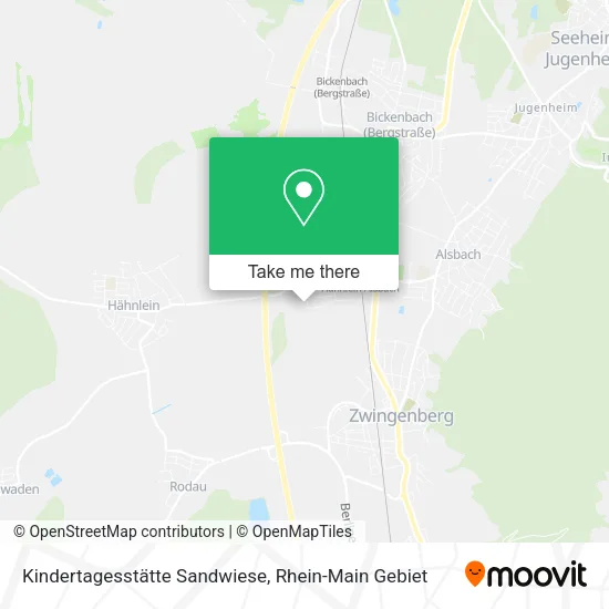 Карта Kindertagesstätte Sandwiese