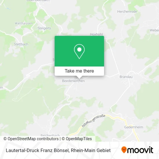Карта Lautertal-Druck Franz Bönsel