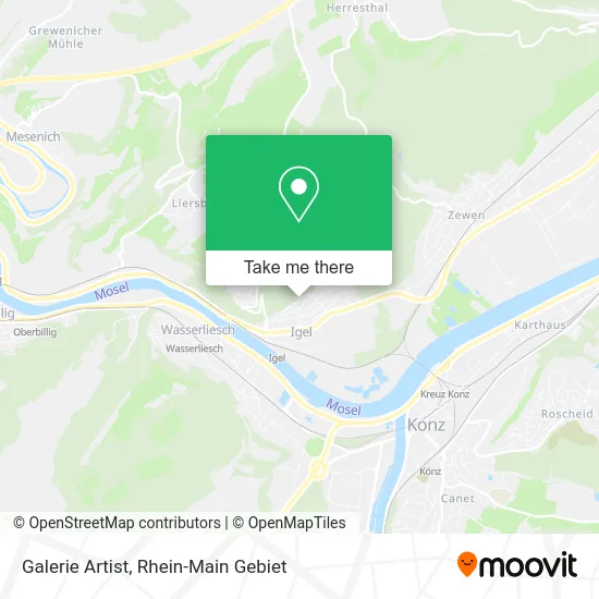 Карта Galerie Artist