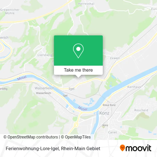 Карта Ferienwohnung-Lore-Igel