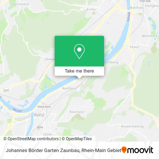 Карта Johannes Börder Garten Zaunbau