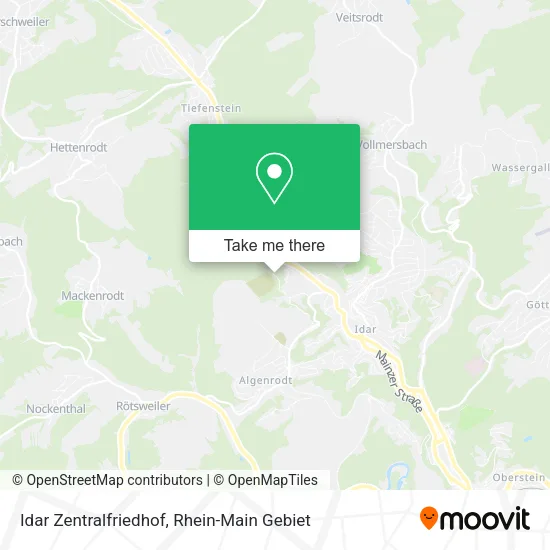Карта Idar Zentralfriedhof