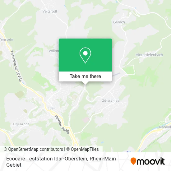 Карта Ecocare Teststation Idar-Oberstein