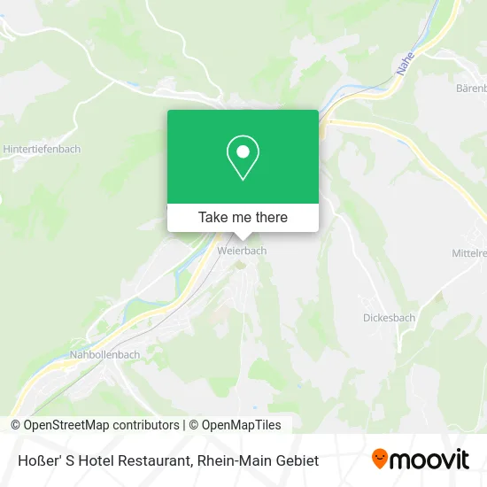Карта Hoßer' S Hotel Restaurant