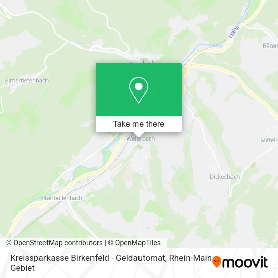 Карта Kreissparkasse Birkenfeld - Geldautomat