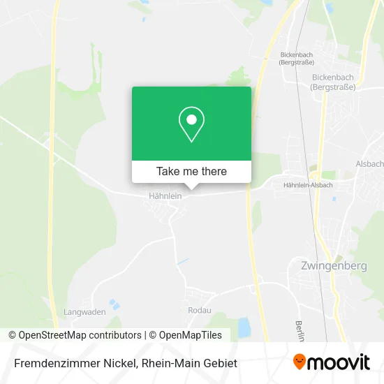 Карта Fremdenzimmer Nickel
