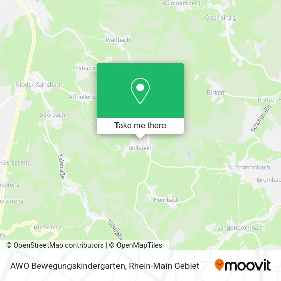 Карта AWO Bewegungskindergarten