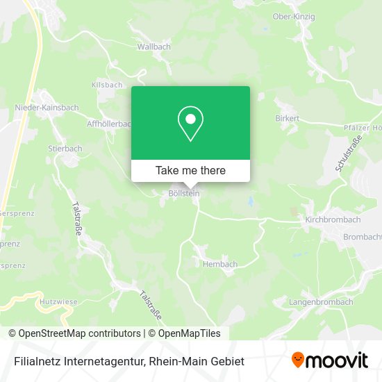Карта Filialnetz Internetagentur