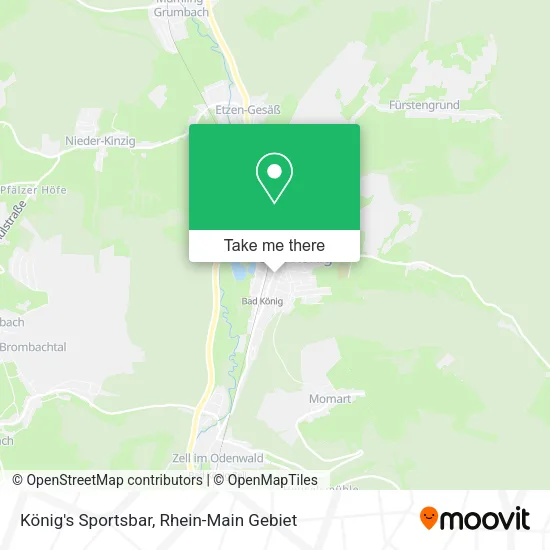 Карта König's Sportsbar