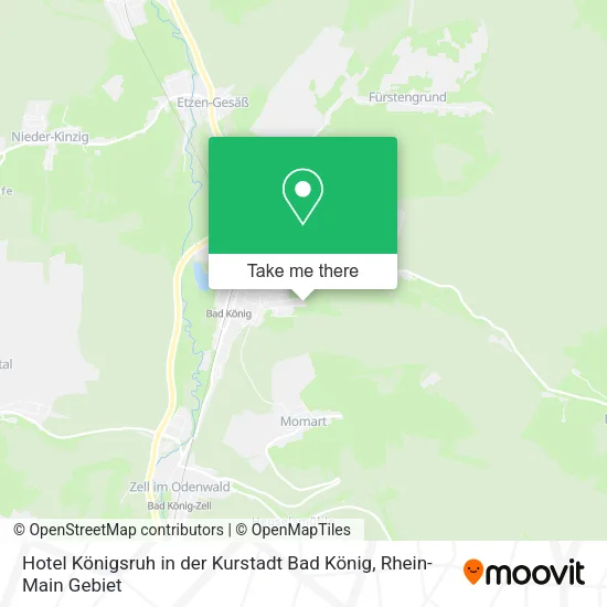 Карта Hotel Königsruh in der Kurstadt Bad König