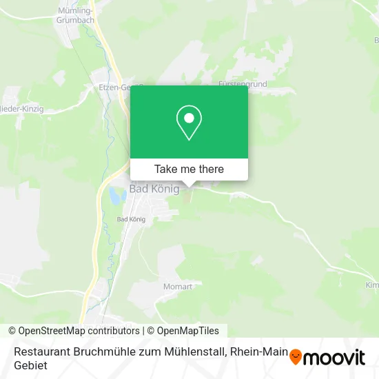 Карта Restaurant Bruchmühle zum Mühlenstall