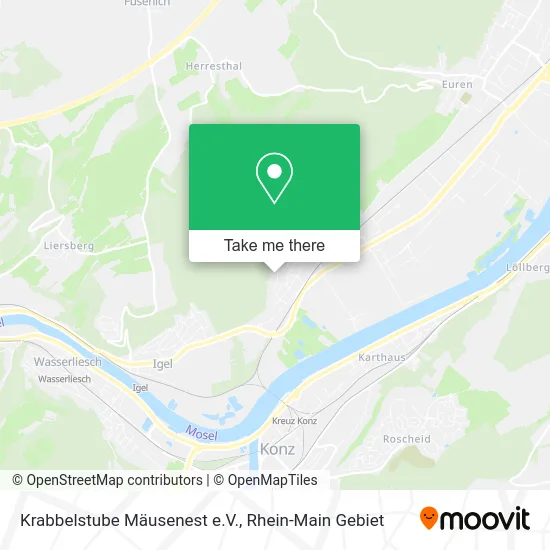 Карта Krabbelstube Mäusenest e.V.