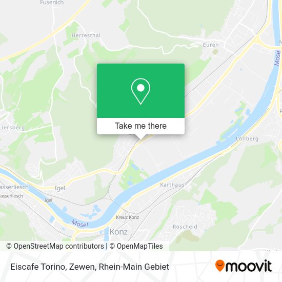 Карта Eiscafe Torino, Zewen